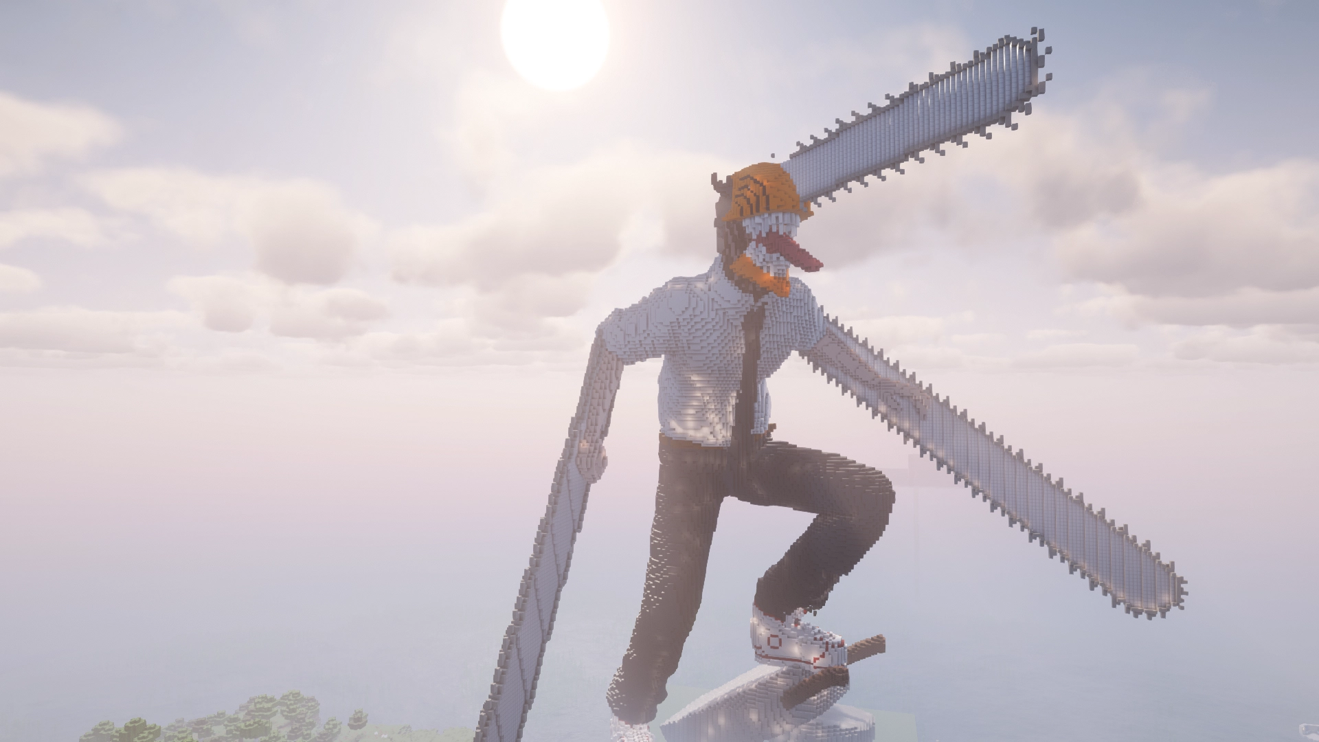 Denji aus Chainsaw Man. Gebaut von Arti_Lel, Blooody und xxLuma in der Nähe vom Spawn