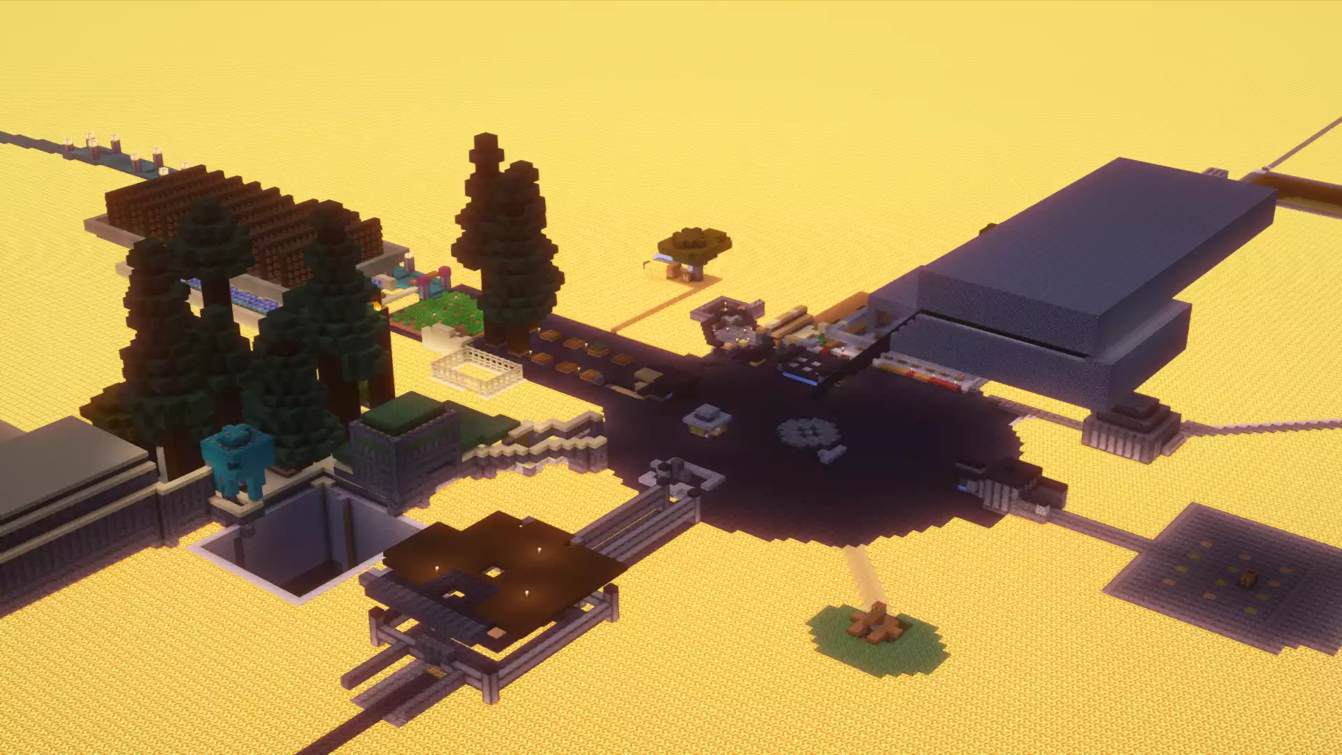 Netherblock Übersicht. Ein Überblick von Netherblock - alles nah zusammen gebaut